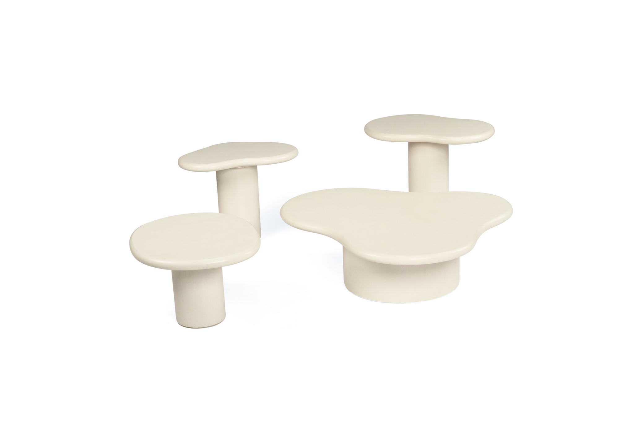 Lorenzo Organic Side Table - 60cm (Low) - Latte - Image 9