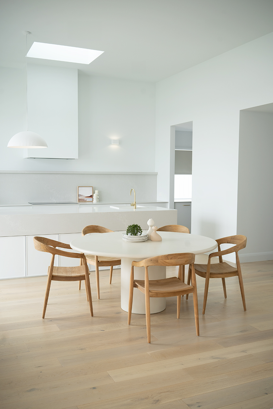 Lorenzo Round Dining Table - 160cm - Latte - Image 17