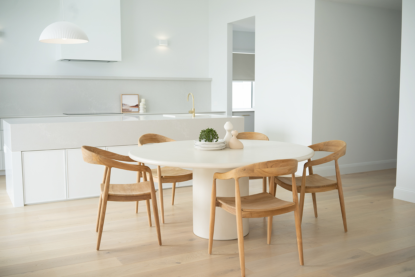 Lorenzo Round Dining Table - 160cm - Latte - Image 18