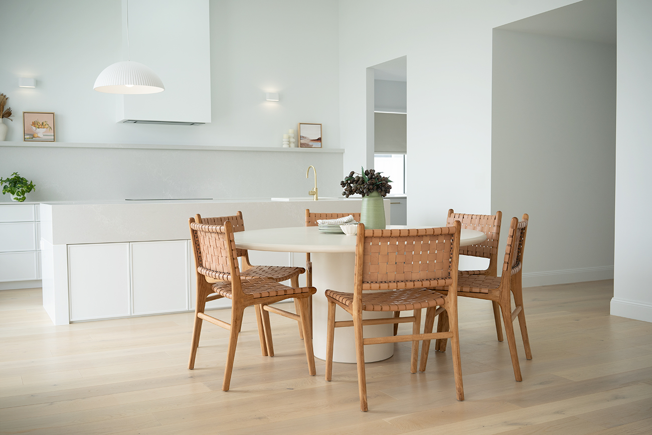 Lorenzo Round Dining Table - 160cm - Latte - Image 8