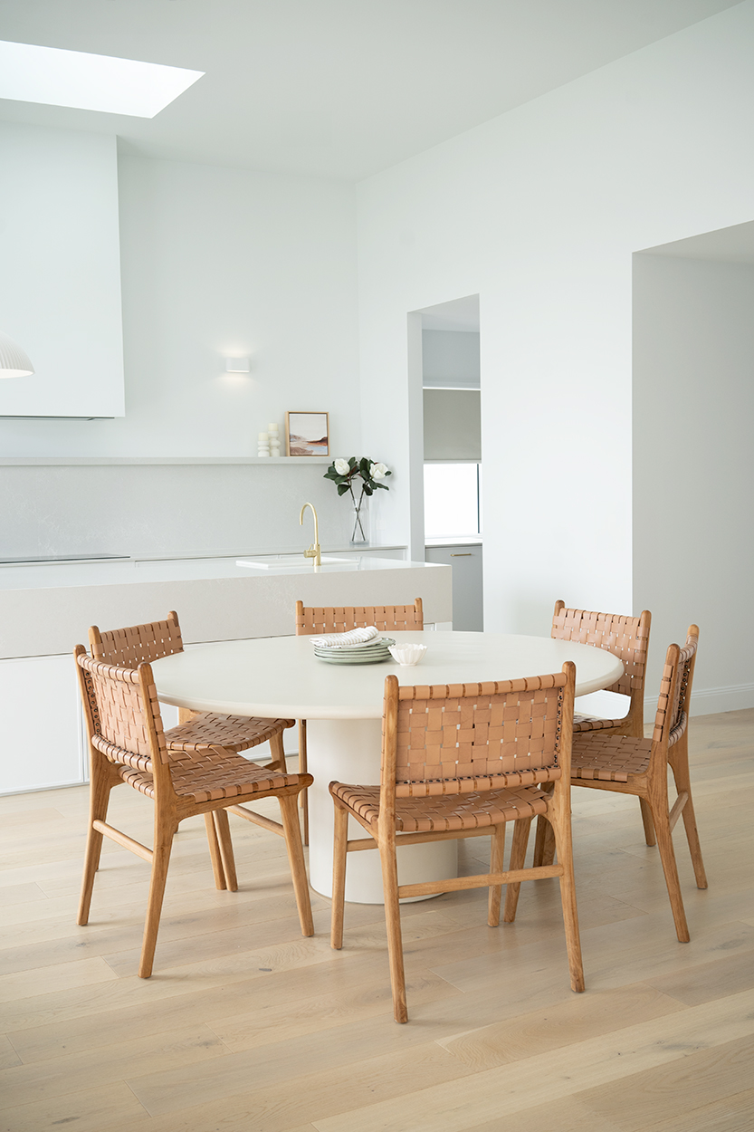 Lorenzo Round Dining Table - 160cm - Latte - Image 9