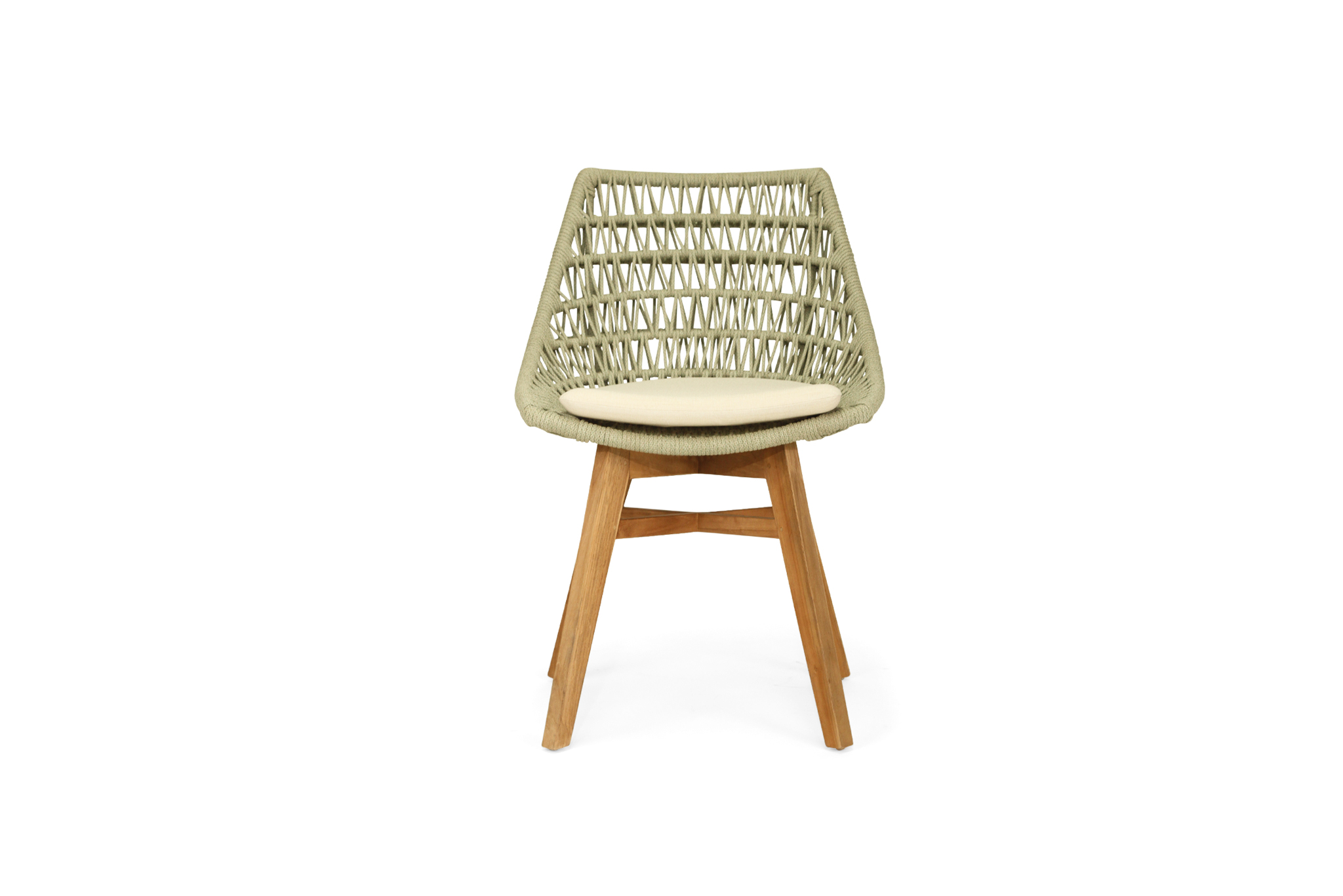 Oceanic Outdoor Dining Chair - Sage Green - Image 3