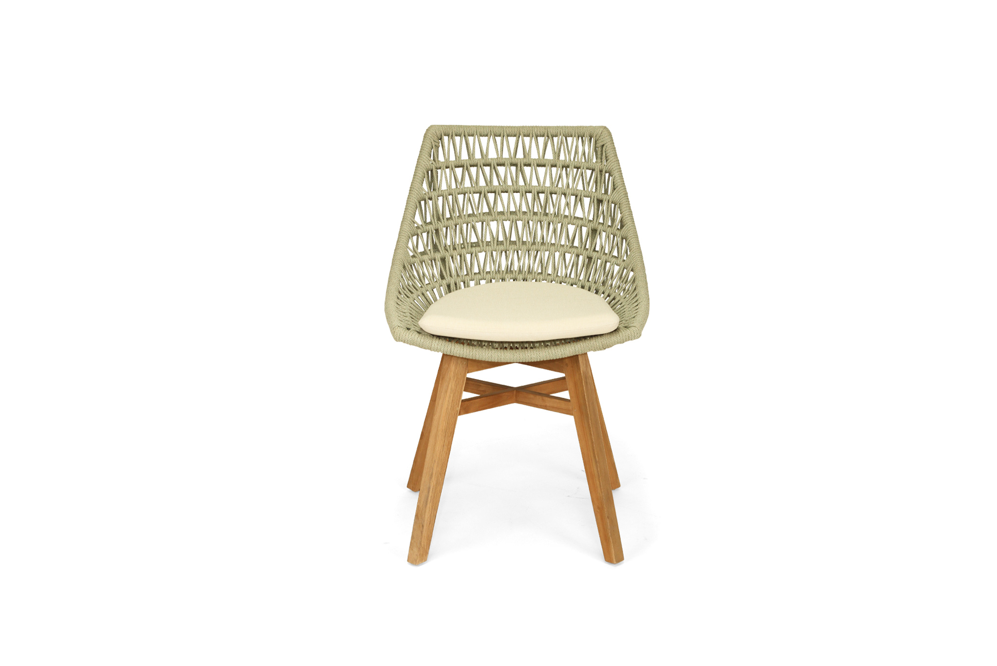 Oceanic Outdoor Dining Chair - Sage Green - Image 4
