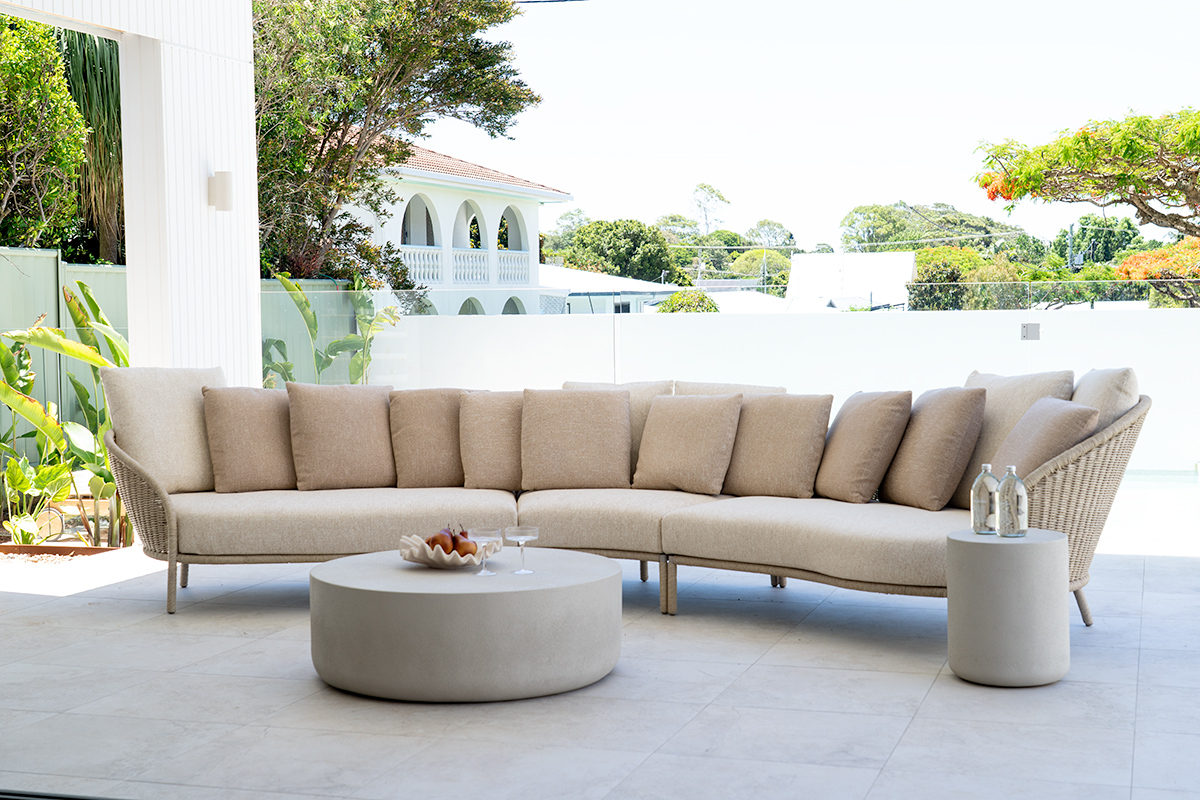 Terra Outdoor Coffee Table - White Onyx - Image 6