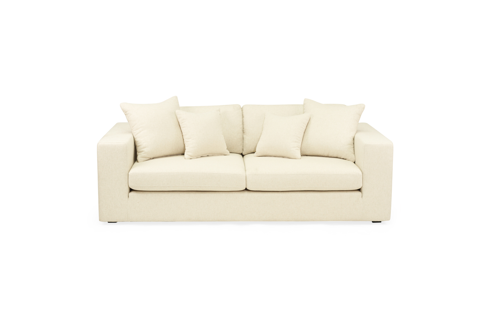Ziggie 3 Seater Sofa - Linen Blend - Image 2