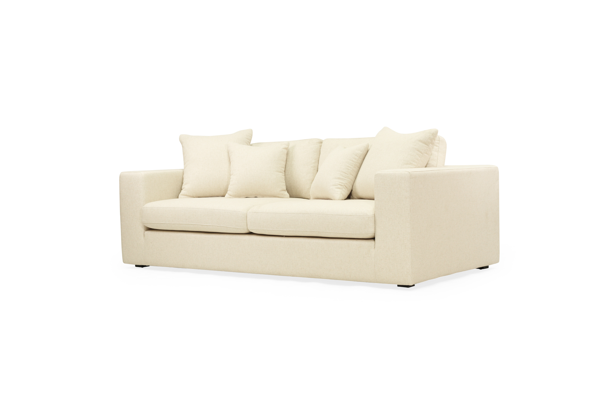Ziggie 3 Seater Sofa - Linen Blend - Image 3